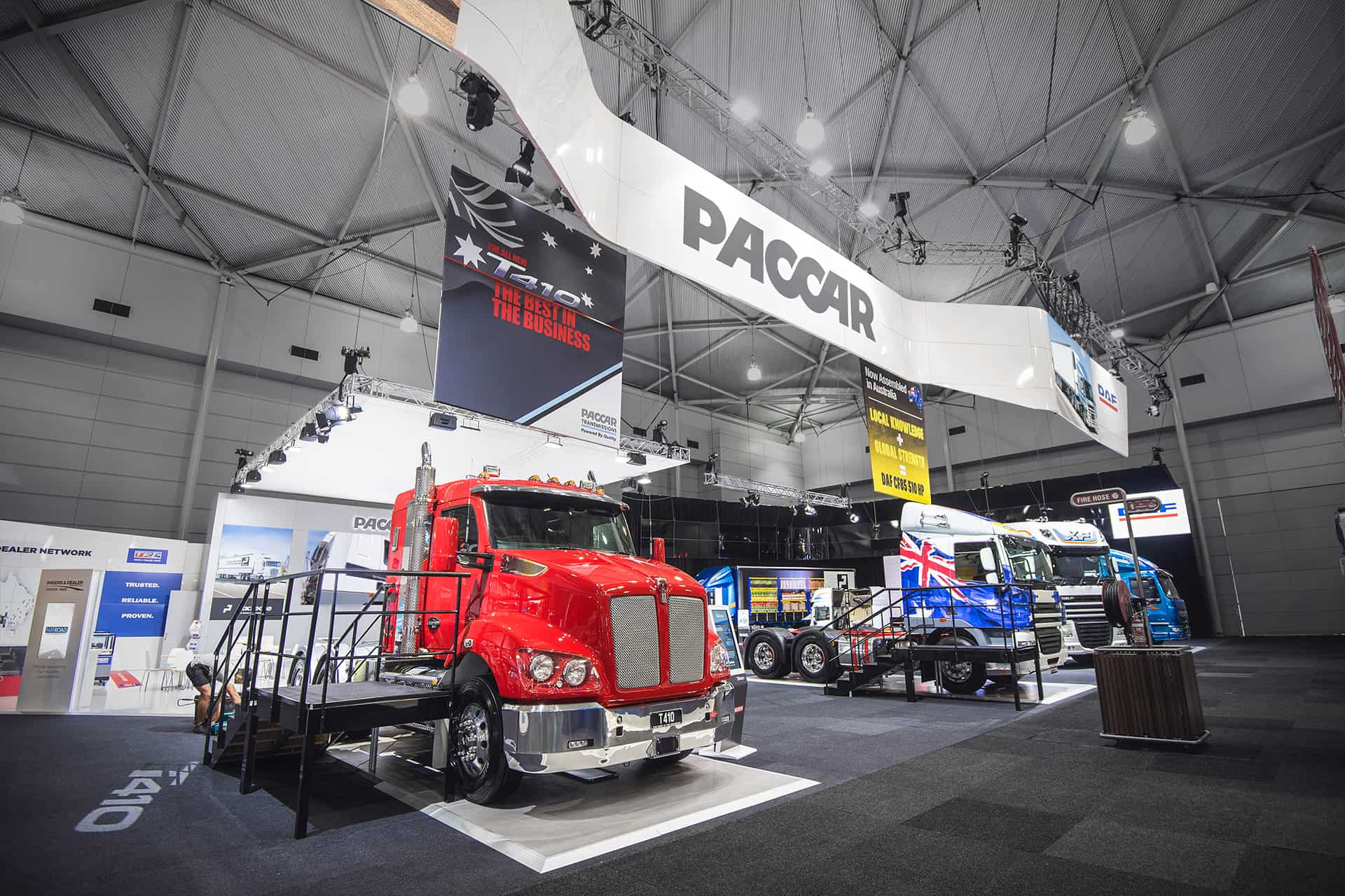 PACCAR bespoke showtopper exhibition stand at Brisbane Truck Show 2019 by Expocentric.com.au