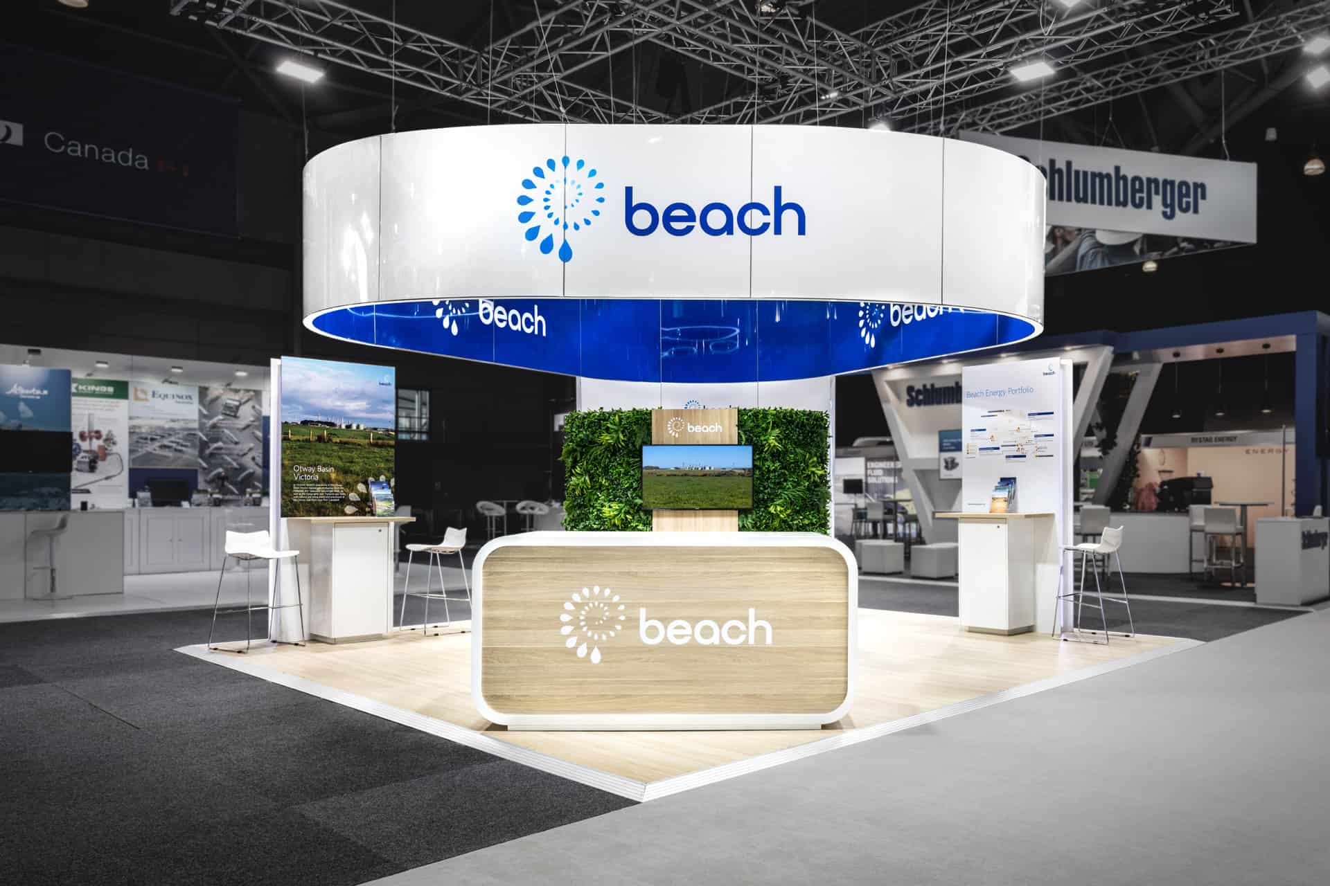 Beach Energy Australia custom exhibition stand at APPEA 2019 by Expocentric.com.au