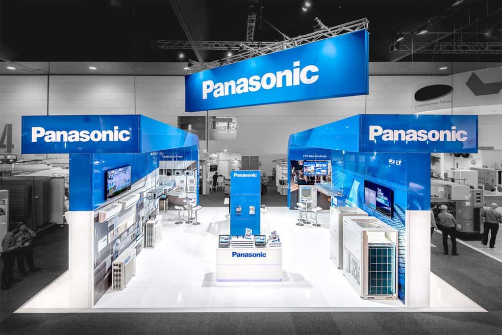 Panasonic custom exhibition stand at ARBS 2016 by Expocentric.com.au